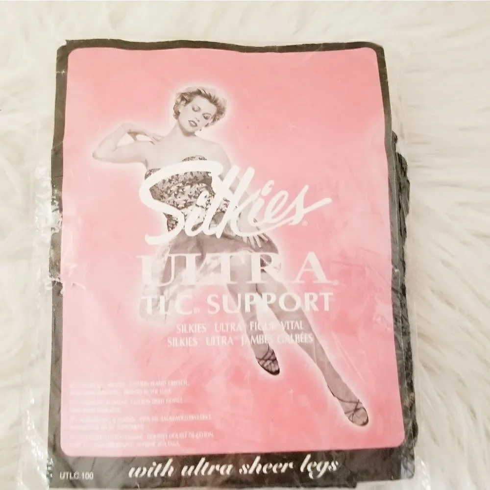 Silkies ultra TLC support hosiery XL jet back